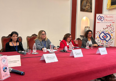 Il tavolo dei relatori all'evento conclusivo di Napoli dell'ottava edizione di "Turismi Accessibili"