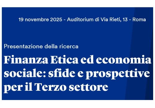 Roma, 19 novembre 2025, "Finanza ed etica sociale"