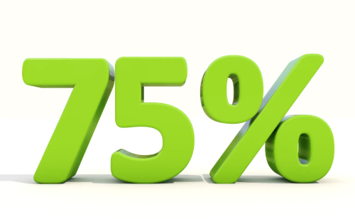 75%