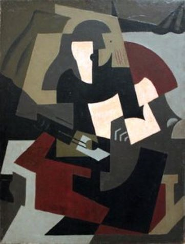 María Blanchard, "Donna con chitarra", 1917