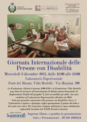 Fondazione Catarsini a Forte dei Marmi per il 3 Dicembre 2025