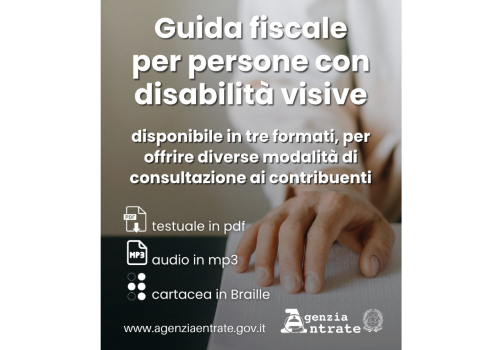 Guida fiscale per persone con disabilità visiva