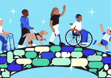 Una realizzazione grafica americana dedicata all'inclusione delle persone con disabilità