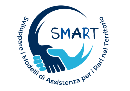 Il logo del progetto "SMART" (Sviluppare i Modelli di Assistenza per i Rari nel Territorio), promosso dalla Federazione Italiana Malattie Rare UNIAMO e di cui anche la Lega del Filo d’Oro è parte attiva. L'iniziativa è stata presentata durante il convegno di Osimo