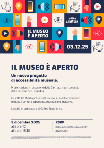 Museo Lavazza, Torino, 3 dicembre 2025