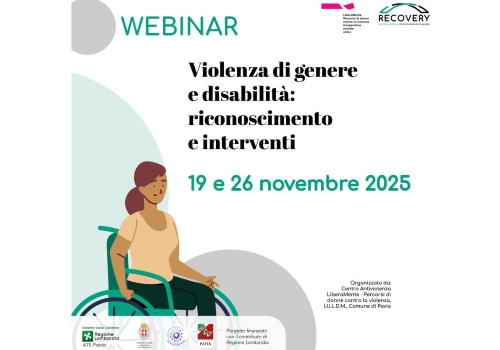 Webinar violenza di genere, 19 e 26 novembre 2025