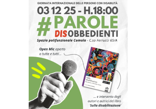 Microfono aperto per la nuova edizione delle “Parole DISobbedienti”