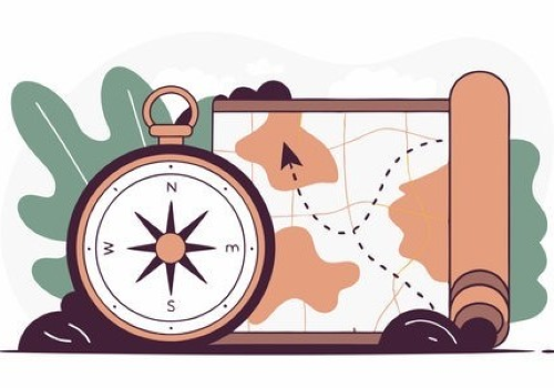 Disegno di una bussola