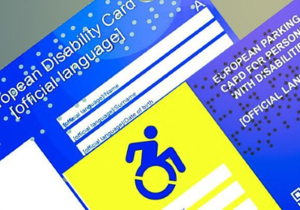 Carta Europea Disabilità e Contrassegno Parcheggio Europeo