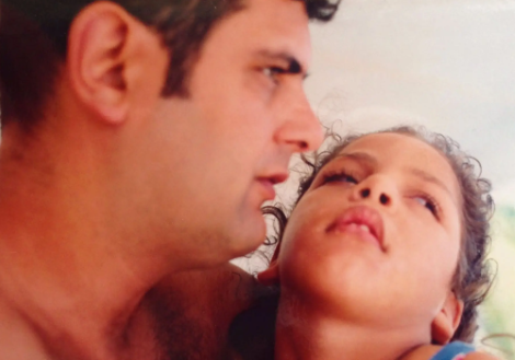 Marco Espa con la figlia Chiara