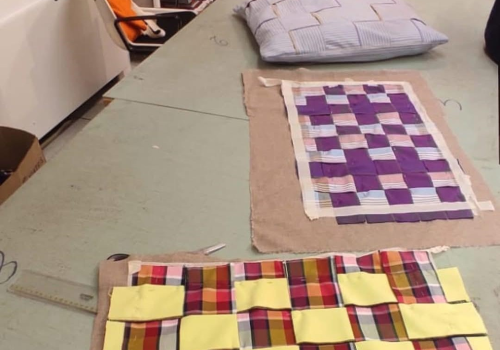 Alcuni lavori realizzati da Carla nel laboratorio promosso dalla Cooperativa Il Girasole di Firenze