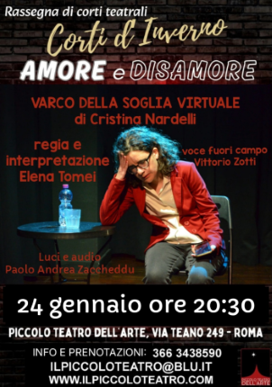 Elena Tomei in scena il 24 gennaio 2026 a Roma