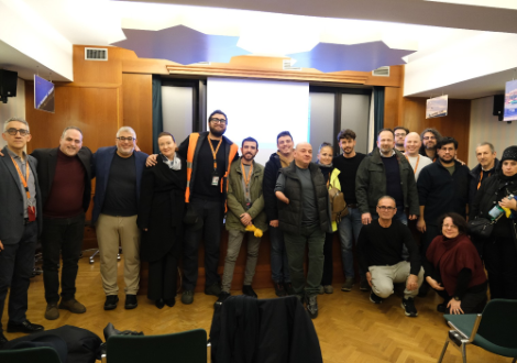 Foto di gruppo per i partecipanti al corso di formazione promosso dall'ANMIC all'Aeroporto di Pisa