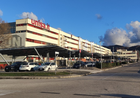Il campus di Fisciano dell'Università di Salerno