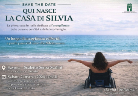 “La Casa di Silvia”: a Savona uno spazio di accoglienza e sollievo per persone con la SLA e per le loro famiglie