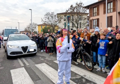 Maria Luisa Garatti è stata tedofora della Fiamma Olimpica nel gennaio scorso a Iseo (Brescia)
