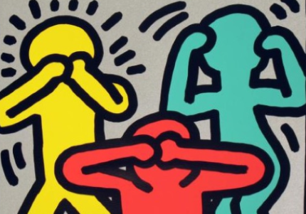 Keith Haring, "Rebel with Many Causes" ("Ribelle per molte ragioni"), 1989