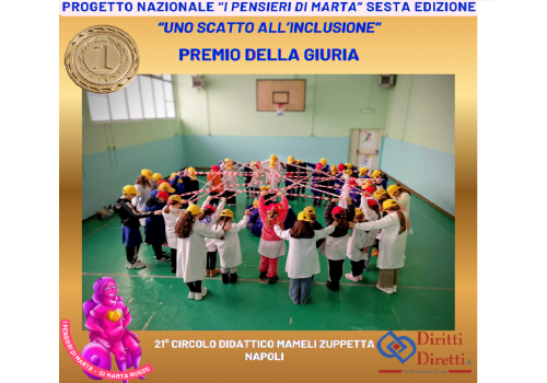 "I Pensieri di Marta", "Siamo fili diversi di un’unica ragnatela", foto del 21° Circolo Didattico Mameli-Zuppetta di Napoli