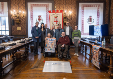 I partecipanti alla presentazione del progetto "C'ENTRO ANCH'IO - Mantova Edition", presso la Sala Consiliare del Comune di Mantova