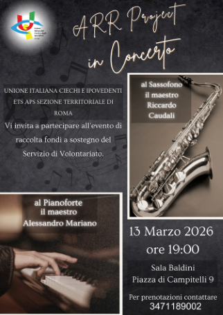 UICI Roma, "ARR Project in concerto", 13 marzo 2026
