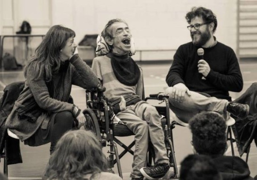 Claudio Imprudente in una foto del 2016, per i 30 anni del "Progetto Calamaio"