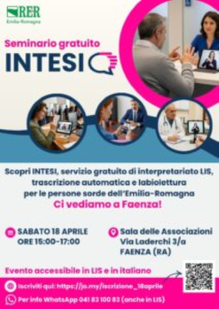 Faenza, 18 aprile 2026, app "INTESI"