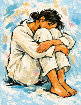 "Emotional Abstract Woman Illustration" 