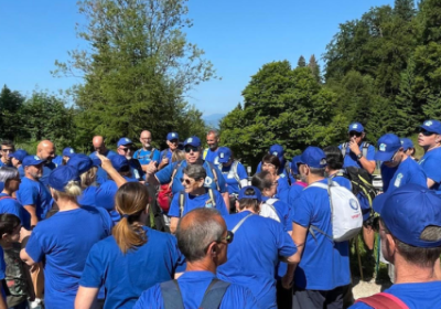 Immagine di repertorio riguardante una delle precedentri edizioni della "Staffetta Blu per l'Autismo"
