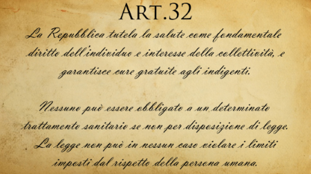 Testo dell'articolo 32 della Costituzione