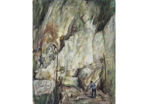 Alfredo Catarsini, "Cave di marmo", 1964