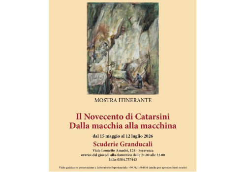 A Seravezza una nuova tappa della mostra (accessibile) su Alfredo Catarsini