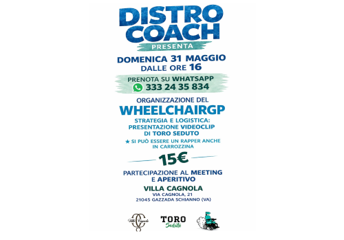 “Distro Coach”: la carrozzina da simbolo di limite a simbolo di energia, partecipazione e protagonismo