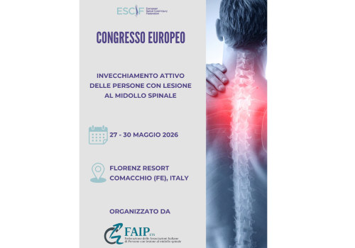 Invecchiare con una lesione midollare: a Comacchio il Congresso 2026 della Federazione Europea sulle lesioni midollari