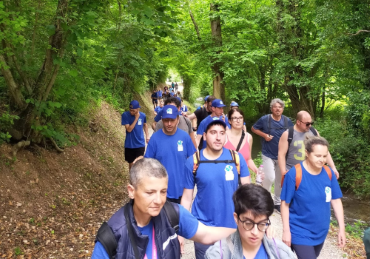 Una delle tappe della "Staffetta Blu" del 2024