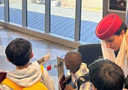 Una fase del percorso "Travel Rehearsal" a Milano Malpensa