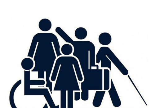 Disegno su lavoro di persone con diverse disabilità