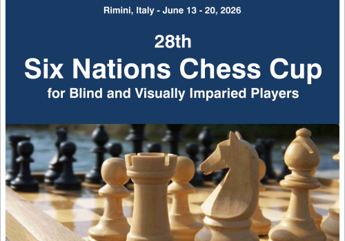 Coppa Sei Nazioni di scacchi giocati da ciechi e ipovedenti, Rimini, 13-20 giugno 2026