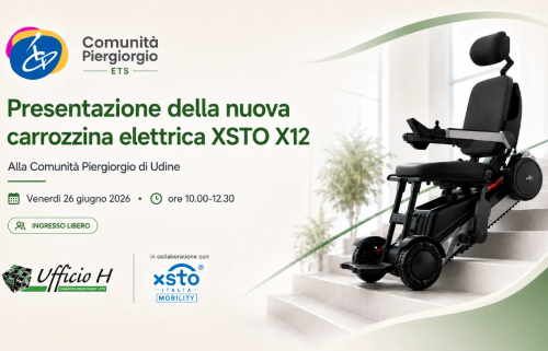 Carrozzina elettrica, Udine, 26 giugno 2026
