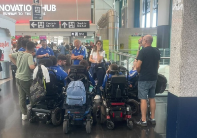 Nazionale di powerchair football bloccata a Roma Fiumicino, 20 luglio 2026