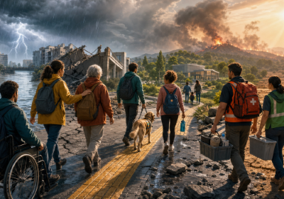 Immagine dedicata alle conseguenze dei cambiamenti climatici sulle persone più fragili