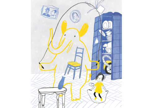 Illustrazione di Yulia Sidneva dal libro "La musica del mio piccchio"