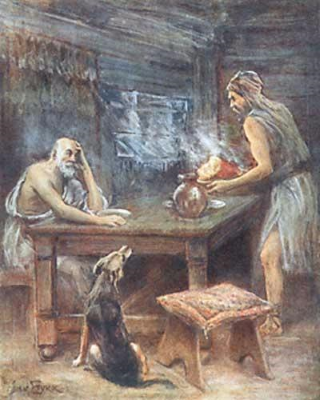 Ulisse ed Eumeo: disegno