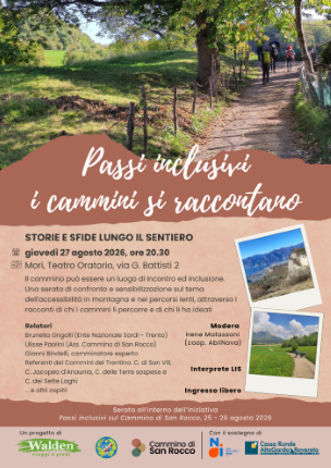 "Passi inclusivi", 25-29 agosto 2026