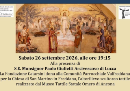 Fondazione Catarsini, 26 settembre 2026