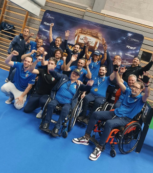 Nazionale Italiana di Calcio Balilla Paralimpico che ha primeggiato in Germania, ottobre 2026