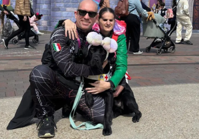 Roberto Lachin ed Elena Travaini con Roger Rabbit