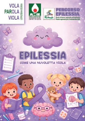 Opuscolo epilessia AICE Valle d'Aosta, rivolto ai più piccoli