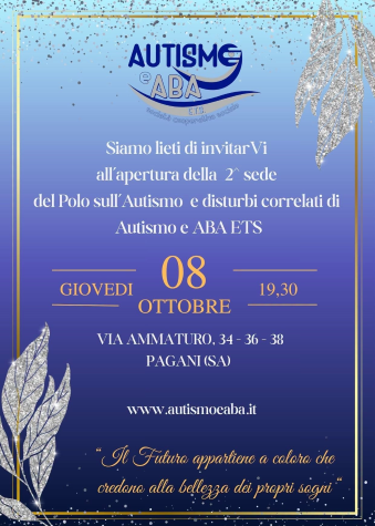 Pagani (Salerno), Autismo e ABA, 8 ottobre 2026