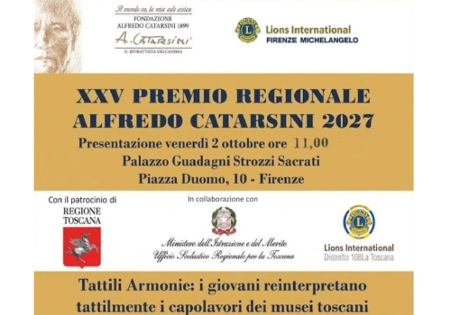XXV Premio Catarsini, 2 ottobre 2026