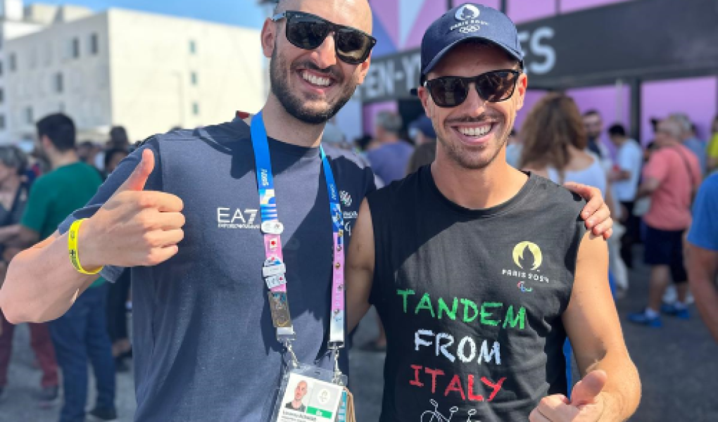 Lorenzo Bernard (a sinistra) e Nicolas Marzolino alle Paralimpiadi di Parigi 2024